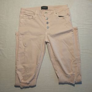 Black Orchid Approximately Size 7 Pink Used Candice Front Button Super Skinny